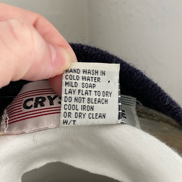 Vtg 70s Crystal-Kobe 100% Shetland Wool Fair Isle Grandma Cottage Crew Cardigan - Picture 6 of 6